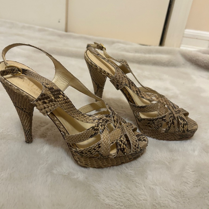Valentino Python Leather Heels